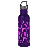 Pink Purple Kite Surfing Print Kiteboarder Stainless Steel Water Bottle