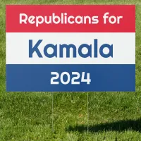 Republicans for Kamala Harris 2024 Large Sign