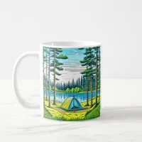 Nature and Camping Ai art Coffee Mug