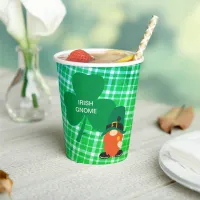 Irish Gnome Shamrock St Patricks Paper Cups