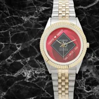 Elegant 36th Rose Wedding Anniversary Celebration Watch