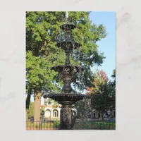 A Fountain in Pella Iowa Postcard