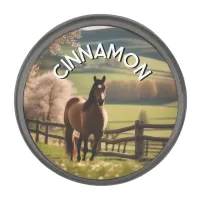 Create Your Own Personalized Horse Photo Gunmetal Finish Lapel Pin