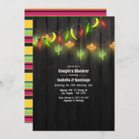 Festive String Lights Fiesta Couple's Shower Invitation