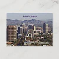 Downtown View of Phoenix, Arizona Business Card