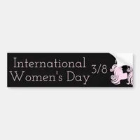 International Women's Day March 8th Bumper Sticker