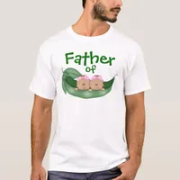 Father of Twin Girls (dark skin) T-Shirt