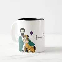 I Love My Dog - Male Edition 3 Two-Tone Coffee Mug