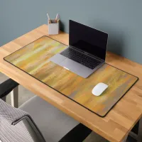 Abstract Orange Yellow Desk Mat