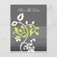 mod yellow gray  save the date announcement