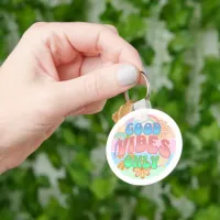 Good Vibes Only | Retro Vintage  Keychain