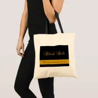 Martial Arts Black Belt Journey Tote Bag