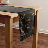 Pumpkin Orange Trick or Treat Medium Table Runner