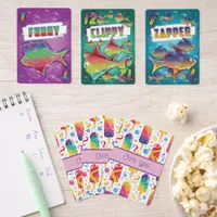 Mod Abstract Summer Frozen Treat Theme  Go Fish Cards