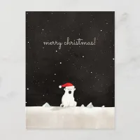 Merry Christmas Polar Bear! Holiday Postcard