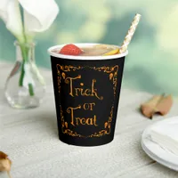 Pumpkin Orange Trick or Treat Paper Cups