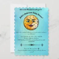 Over the Moon Baby Shower Celebration Invitation