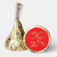 Happy Valentine's Day Together Forever Gold on Red Hershey®'s Kisses®