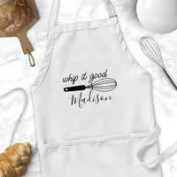 Whip It Good Funny Personalized Adult Apron