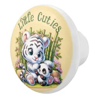 Little Cuties Panda & Tiger | Ceramic Knob