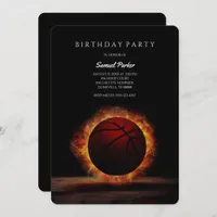 Basketball Player Bachelor / Birthday Party Sports Invitation