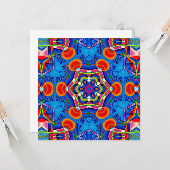 Multicolored oil painting kaleidoscope