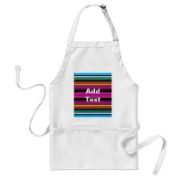 Thin Colorful Stripes - 2 Adult Apron