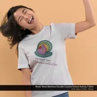 Music Heart Rainbow Doodle Custom School Dance T-Shirt