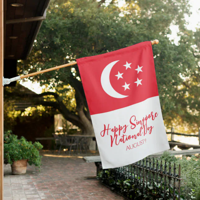 Happy Singapore National Day Singapore Flag