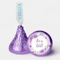 It's a Girl! Watercolor Floral Baby Shower Hershey®'s Kisses®