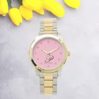 Blush Elegance Personalized Script Watch