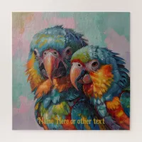 Adorable Love Birds Parrots for Any Occasion Jigsaw Puzzle