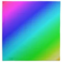 Colorful Rainbow Green Blue Purple Diagonal Blend Napkin