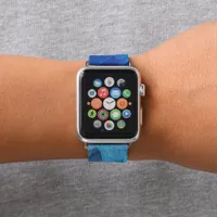 I'm blue - parrot feathers close up  apple watch band