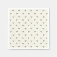 Green Heart Dot Watercolor Baby Shower Cute Napkins