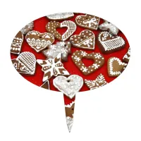 Christmas Gingerbread Cookies Cake Topper