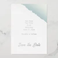 Pine Forest Nature Wedding  Foil Invitation