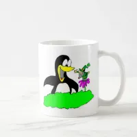 Penguin and Leprechaun Coffee Mug