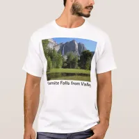 Yosemite Falls from Valley in California T-Shirt