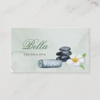 salon and spa elegant luxe business card