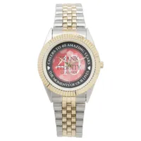 Elegant 40th Ruby Wedding Anniversary Watch