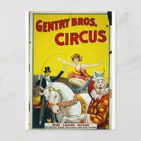 Gentry Bros. Circus Postcard