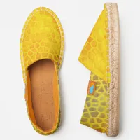 Yellow Dinosaur Hide Espadrilles