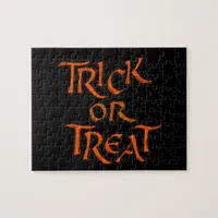 Halloween Trick or Treat Words Jigsaw Puzzle