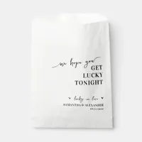 We Hope You Get Lucky Tonight Cute Wedding Lottery Favor Bag