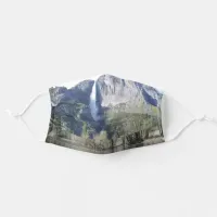 Majestic Waterfall in Yosemite Park Adult Cloth Face Mask