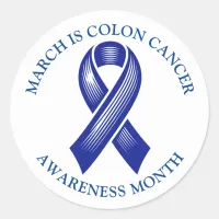 March is Colorectal Awareness Month Classic Round Sticker