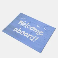 Welcome Aboard Fun Sailing Quote Doormat