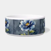 Blue flower watercolour pattern bowl