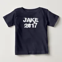 Black Personalized Baby One Piece Tshirt